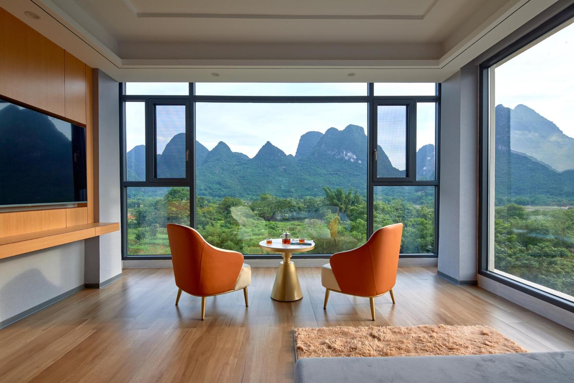 Yangshuo Fortune Lake Inn- One Way Free Pick Up From Airport Or Ts Over 3 Nights Exterior foto