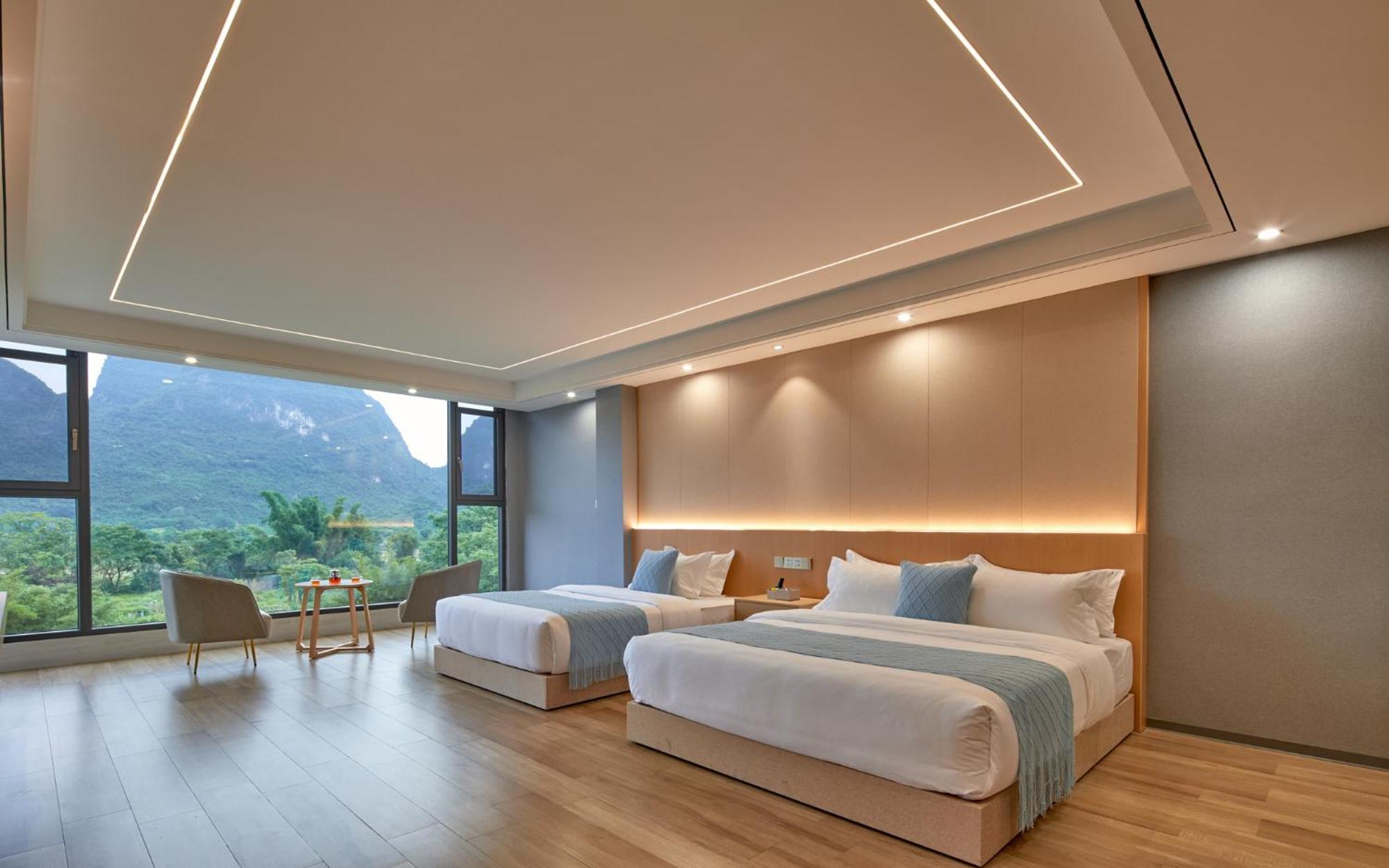 Yangshuo Fortune Lake Inn- One Way Free Pick Up From Airport Or Ts Over 3 Nights Exterior foto