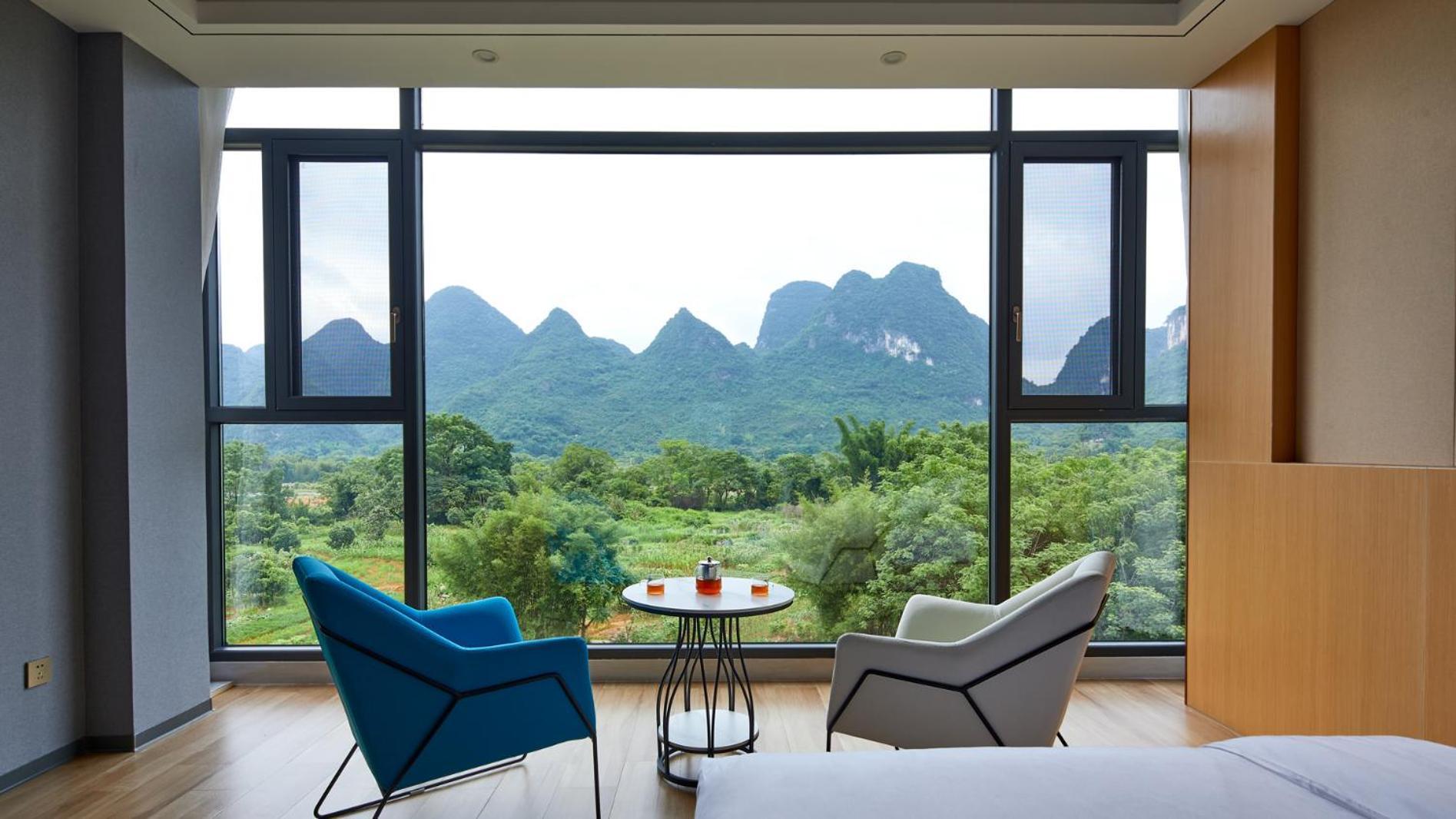 Yangshuo Fortune Lake Inn- One Way Free Pick Up From Airport Or Ts Over 3 Nights Exterior foto