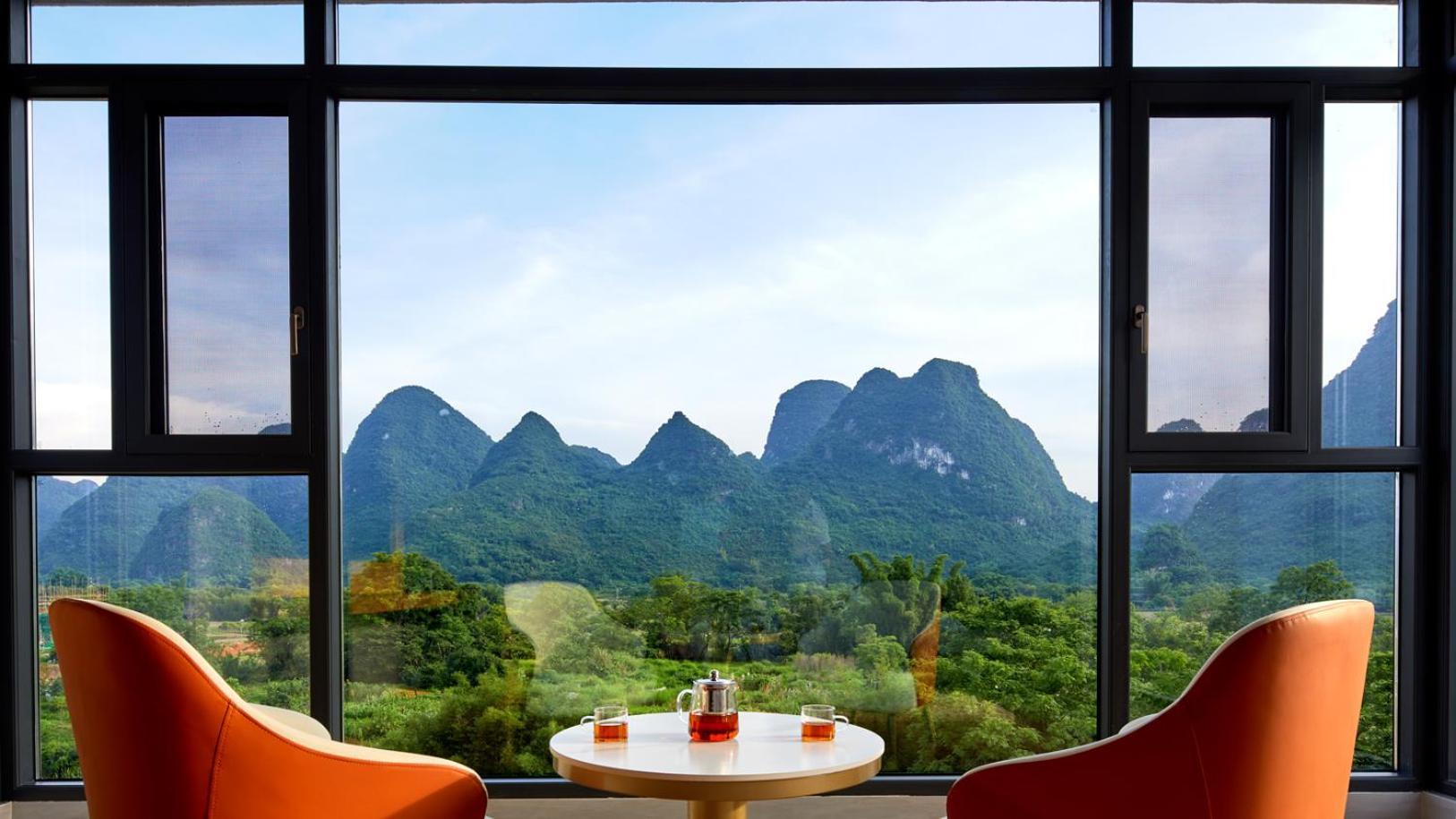Yangshuo Fortune Lake Inn- One Way Free Pick Up From Airport Or Ts Over 3 Nights Exterior foto