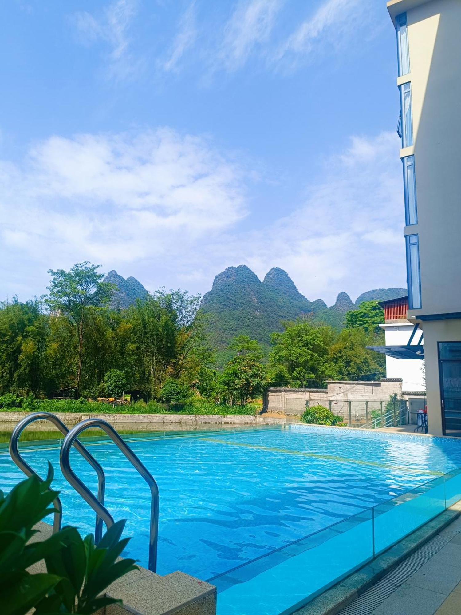Yangshuo Fortune Lake Inn- One Way Free Pick Up From Airport Or Ts Over 3 Nights Exterior foto